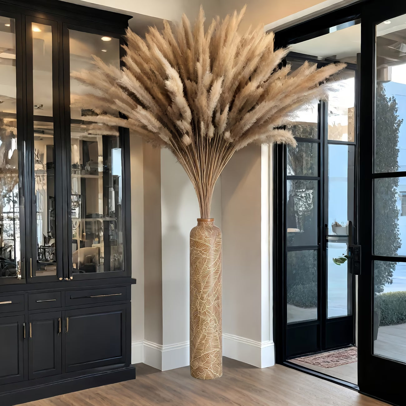 Asrry Bohemian Striped Floor Decorative Vase