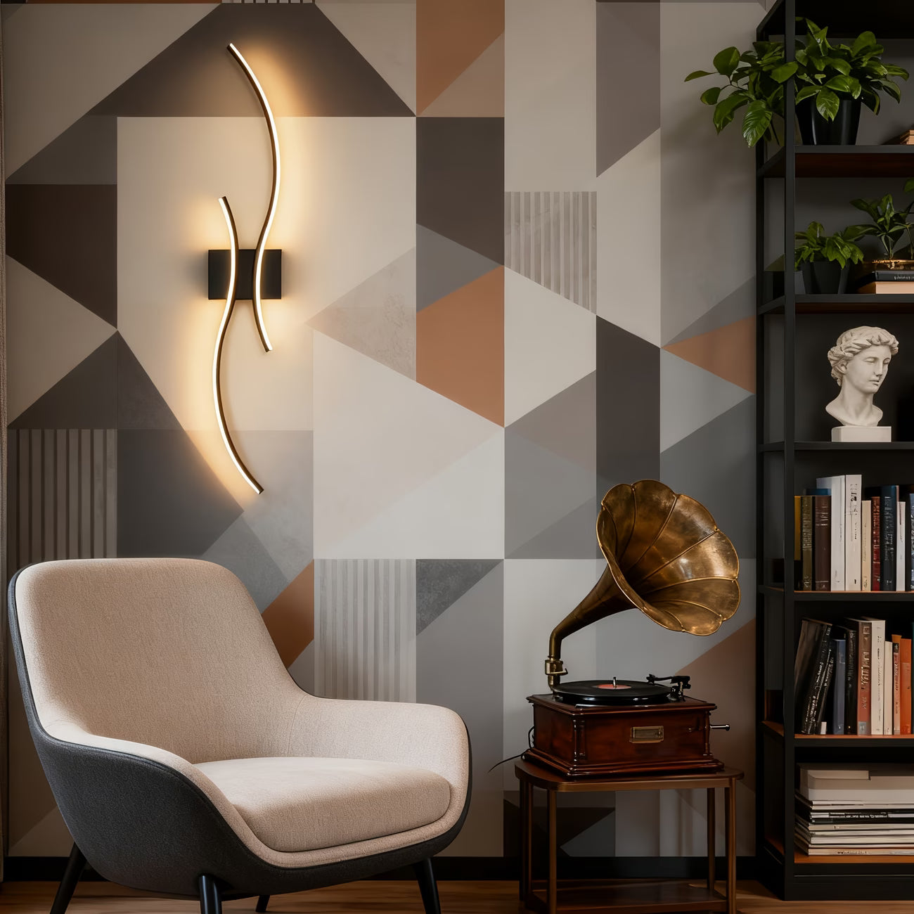 Asrry Ambient Wall LED Light – Modern 3-Color Adjustable Wall Lighting Decor