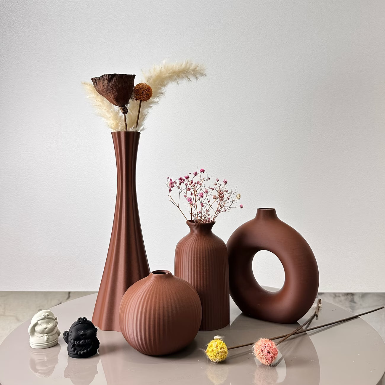 Asrry Bohemian Set of 4 Decorative Vases