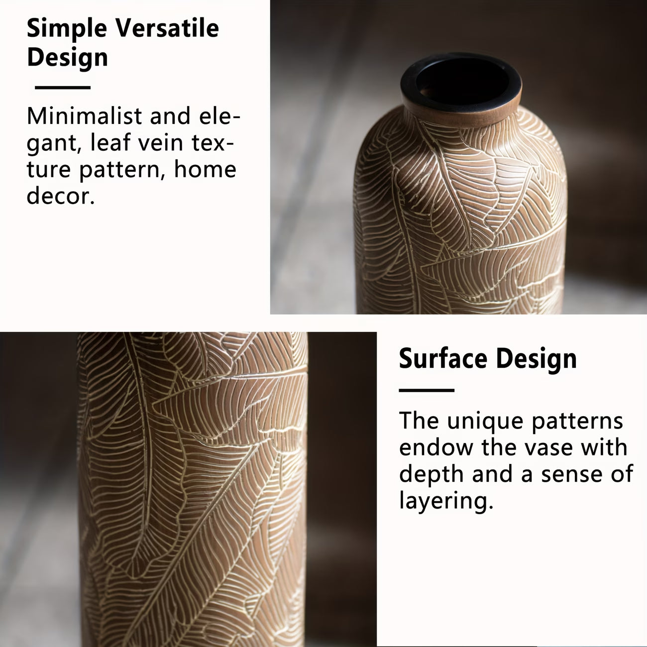 Asrry Bohemian Striped Floor Decorative Vase