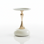 Asrry Aura Side Table – Modern Minimalist Round Metal Accent Table