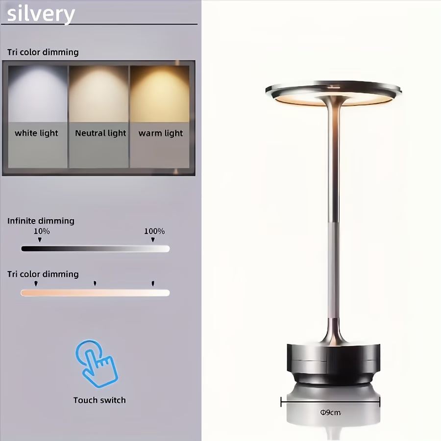 Asrry Arc Metal LED Table Lamp – Portable Ambient Lighting with Adjustable Brightness