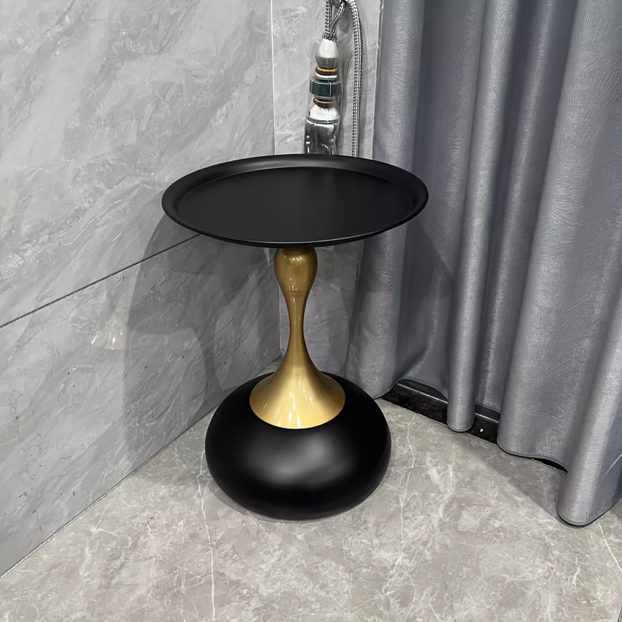 Asrry Aura Side Table – Modern Minimalist Round Metal Accent Table