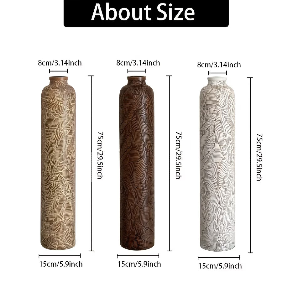 Asrry Bohemian Striped Floor Decorative Vase