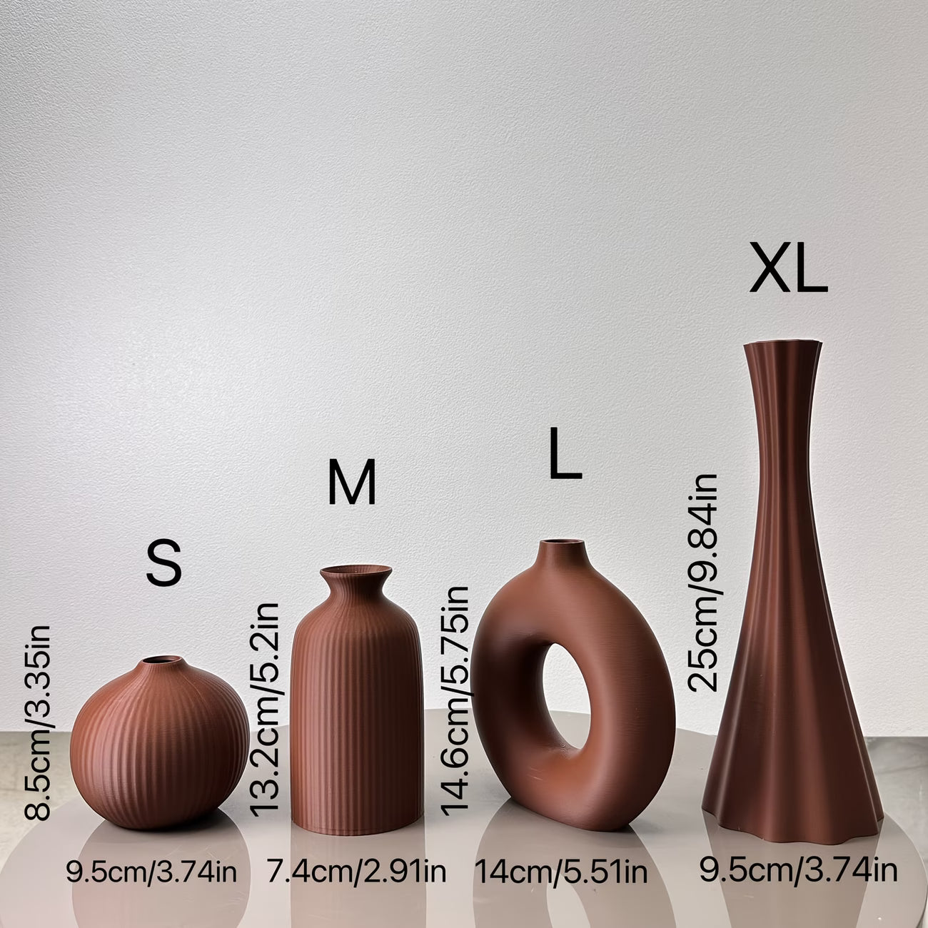 Asrry Bohemian Set of 4 Decorative Vases